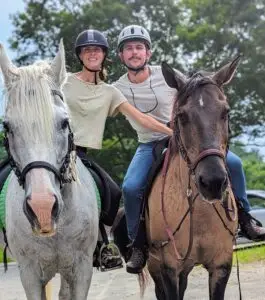 North Road Farm Happy Couple trail riders just got engaged!